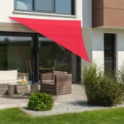 Sonnensegel 'Lanzarote', Rot, Ca. 360 X 360 X 360 Cm