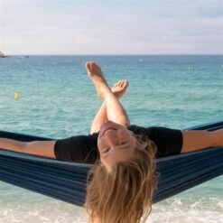 LA SIESTA Single-Reisehängematte Colibri 3.0, River, Nylon, Bis 180 Kg, Reißfest, Leicht -Gartenmöbel 3940200283 Single Reisehaengematte Colibri 3 0 river Nylon Stoff 8 61208