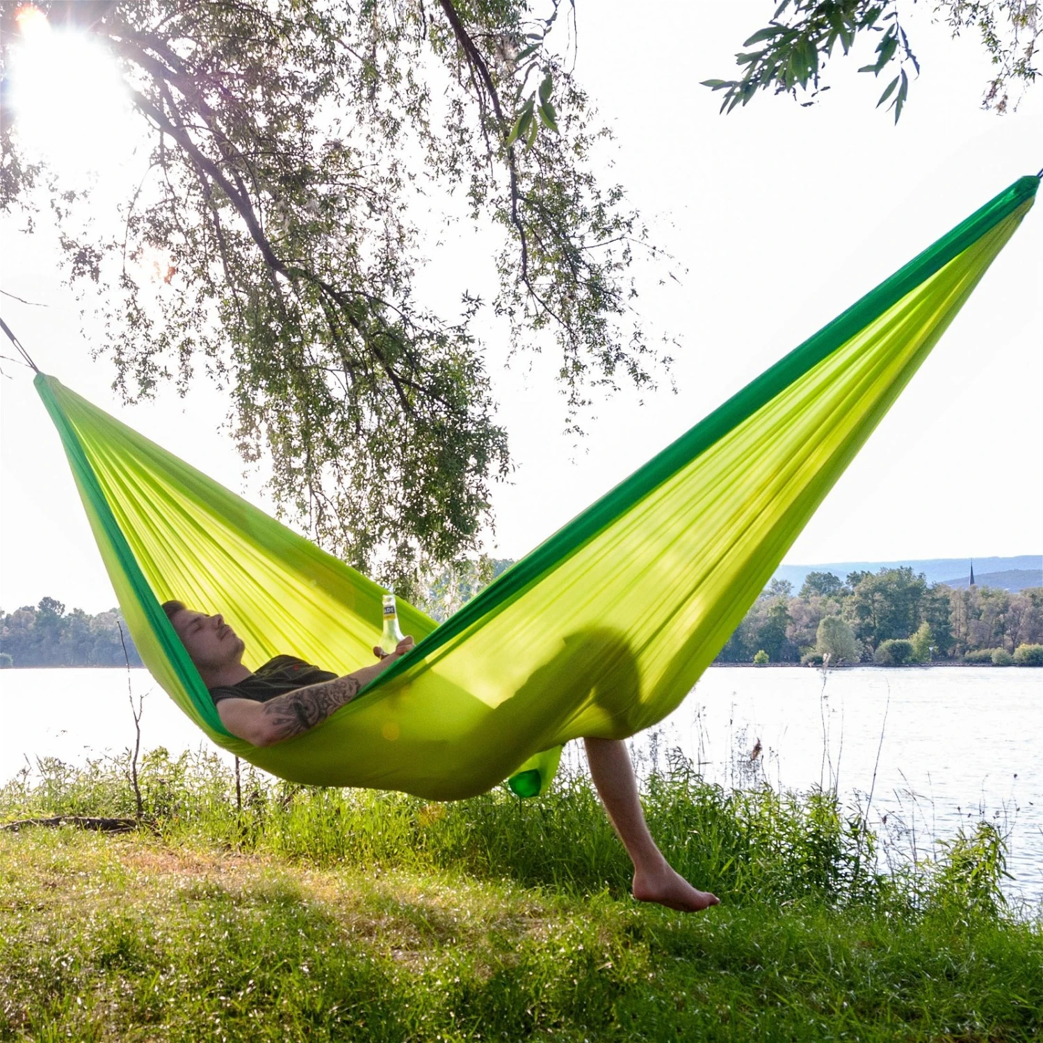 LA SIESTA Doppel-Reisehängematte Colibri 3.0, Palm, Bis 180 Kg, Reißfest, Leicht 13 LA SIESTA Doppel-Reisehängematte Colibri 3.0, Palm, Bis 180 Kg, Reißfest, Leicht – Bild 11
