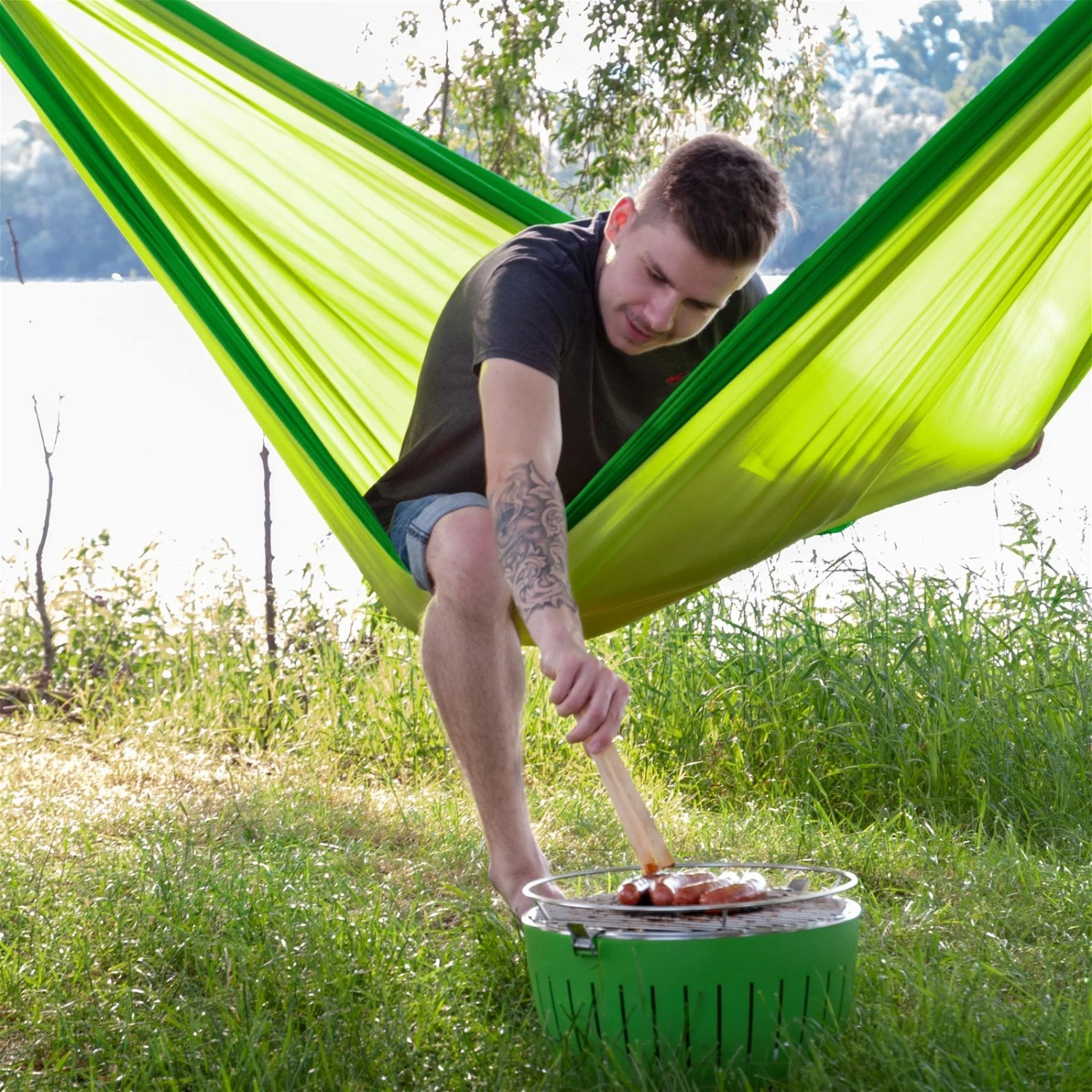 LA SIESTA Doppel-Reisehängematte Colibri 3.0, Palm, Bis 180 Kg, Reißfest, Leicht 12 LA SIESTA Doppel-Reisehängematte Colibri 3.0, Palm, Bis 180 Kg, Reißfest, Leicht – Bild 10