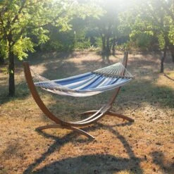 LA SIESTA Doppel-Stabhängematte 'Alisio', Sea Salt -Gartenmöbel 3940200309 Doppel Stabhaengematte Alisio Sea Salt wetterbestaendig 7 86056