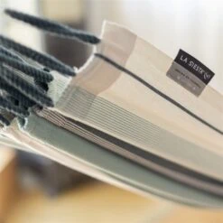 LA SIESTA Hängematte 'Modesta', Olive, L 300 X B 140 Cm -Gartenmöbel 3940200331 Single Haengematte Modesta Olive Bio Baumwolle 2 106172