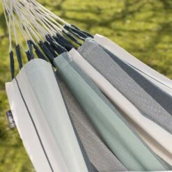 LA SIESTA Hängematte 'Modesta', Olive, L 300 X B 140 Cm -Gartenmöbel 3940200331 Single Haengematte Modesta Olive Bio Baumwolle 6 106176