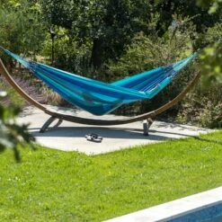 Gartenmöbel -Gartenmöbel 3940200333 Doppel Haengematte Modesta Lagoon Bio Baumwolle 3 106098