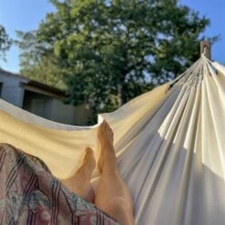 LA SIESTA Hängematte 'Modesta', Latte -Gartenmöbel 3940200335 Doppel Haengematte Modesta Latte Bio Baumwolle 3 106107