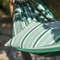 LA SIESTA Hängematte 'Modesta', Agave, Doppel - L 350 X B 160 Cm 10 LA SIESTA Hängematte 'Modesta', Agave, Doppel - L 350 X B 160 Cm -Gartenmöbel 3940200338 Doppel Haengematte Modesta Agave Bio Baumwolle 2 106116