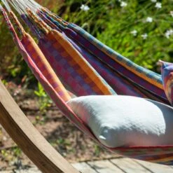 LA SIESTA Doppel-Hängematte 'Modesta', Flowers, 350 X 160 Cm 11 LA SIESTA Doppel-Hängematte 'Modesta', Flowers, 350 X 160 Cm -Gartenmöbel 3940200339 Doppel Haengematte Flora Flowers Bio Baumwolle 3 106119