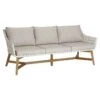 Best Lounge-Couch "Paterna" 3-Sitzer, Mit Auflage -Gartenmöbel 3950100795 LoungeCouch Paterna 3Sitzer Teakholz inkl Auflage 34739