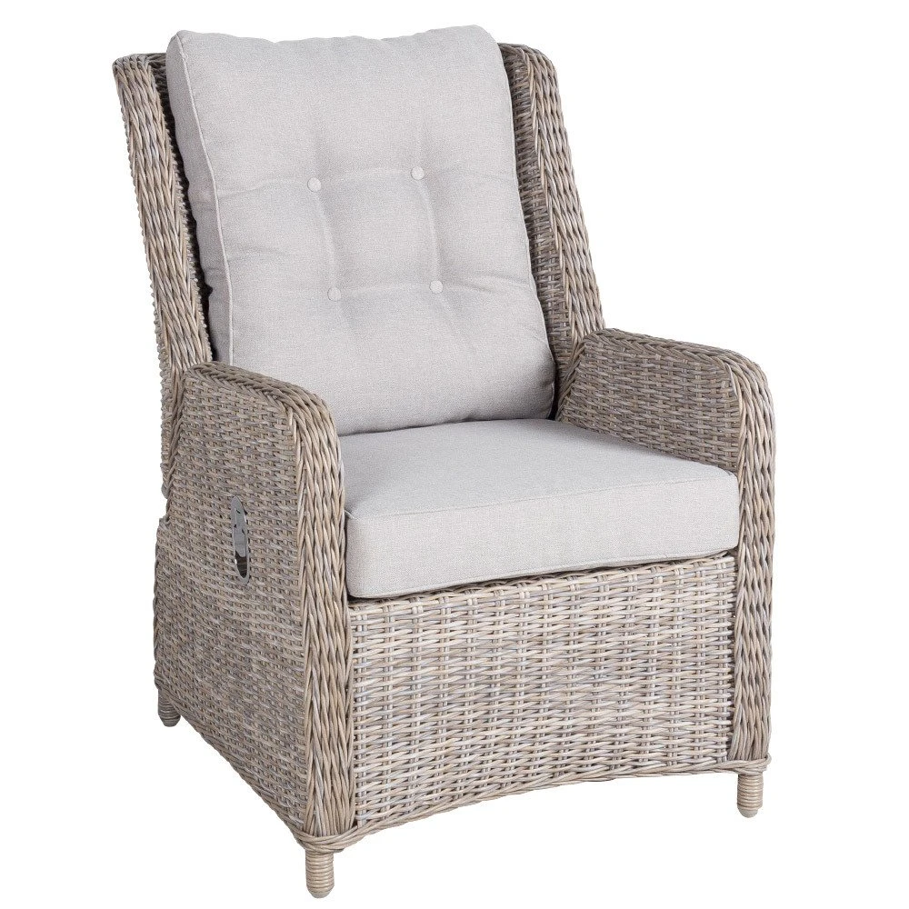 Kölle Geflecht-Sessel 'Heidelberg' Rattanbraun, Verstellbar, Inkl. Auflage 2 Kölle Geflecht-Sessel 'Heidelberg' Rattanbraun, Verstellbar, Inkl. Auflage