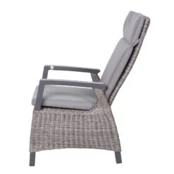 Kölle Sessel 'Bremen', Verstellbare Rückenlehne, Alu, Kunstrattan, 109 X 72 Cm -Gartenmöbel 3950100979 Geflechtsessel Bremen Koelle braun inkl Auflage Ruecken verstellbar9 70306