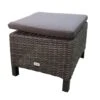 Hocker 'Bremen', Polyrattan, Dunkelgrau/braun, 42 X 50 X 54 Cm -Gartenmöbel 3950101004 Hocker Bremen Koelle braun inkl Auflage 90791