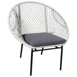 Sitzmöbelgruppe 'Nairobi' Inkl. Auflagen, 4-teilig, Grau 10 Sitzmöbelgruppe 'Nairobi' Inkl. Auflagen, 4-teilig, Grau -Gartenmöbel 3950101014 Alu Geflechtgruppe Nairobi 4tlg grau inkl Kissen 12 86026