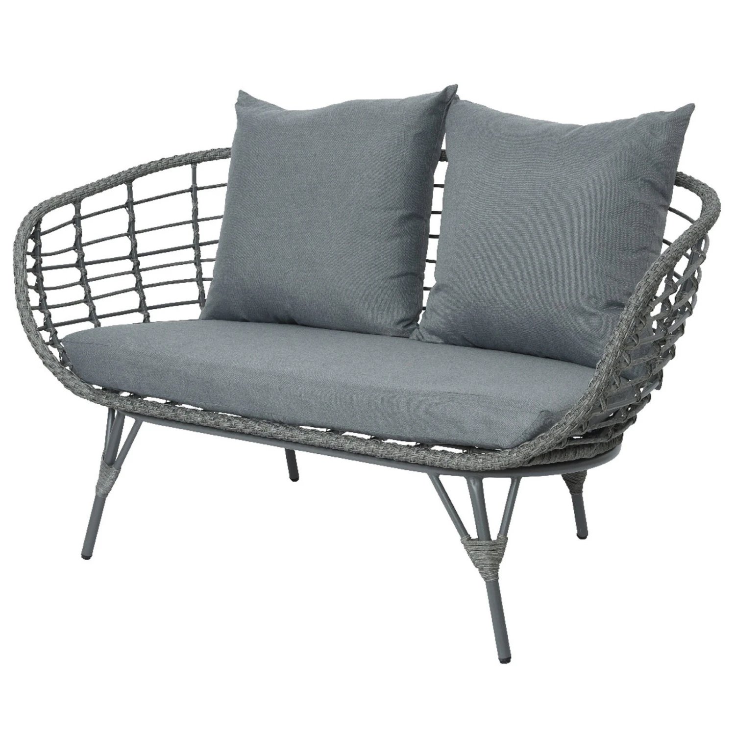 Loungegruppe 'Evora', 4-teilig, Grau 4 Loungegruppe 'Evora', 4-teilig, Grau – Bild 3