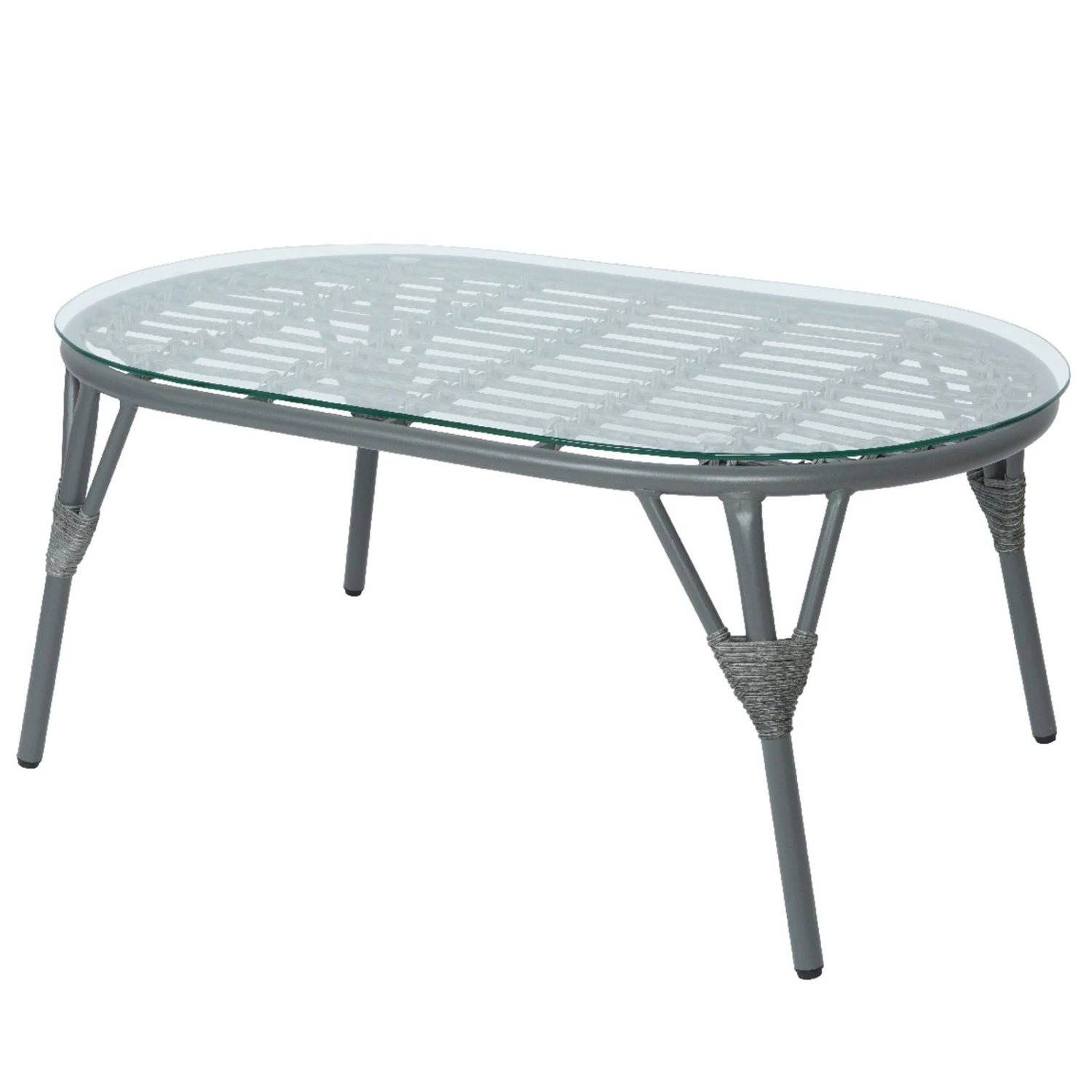 Loungegruppe 'Evora', 4-teilig, Grau 6 Loungegruppe 'Evora', 4-teilig, Grau – Bild 5