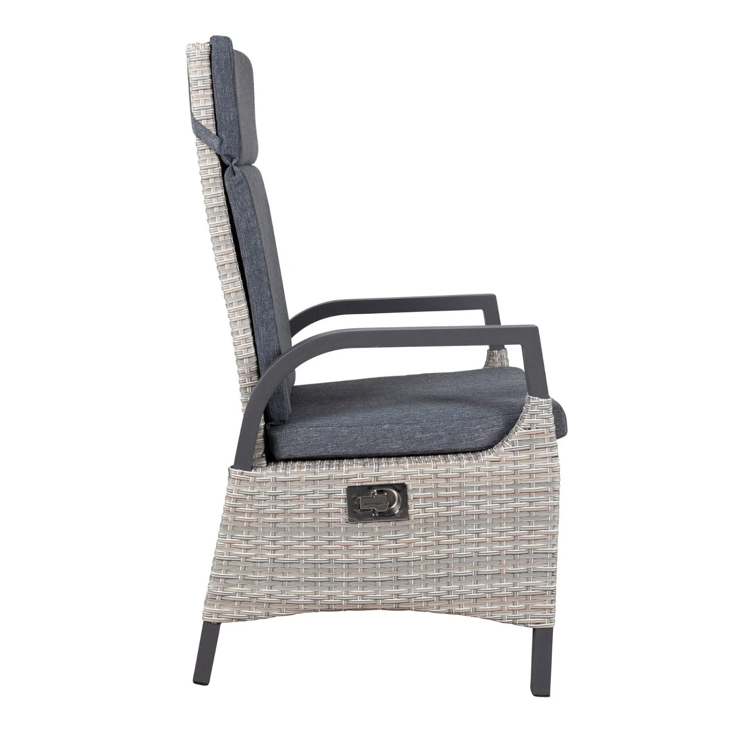 Geflechtsessel 'Westerland', Grau 4 Geflechtsessel 'Westerland', Grau – Bild 2