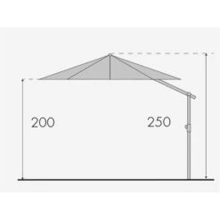 Doppler Pendelschirm 'Expert 350' Aus Aluminium, Ø 350 Cm -Gartenmöbel Expert Pendel 350 Abmessung 67442