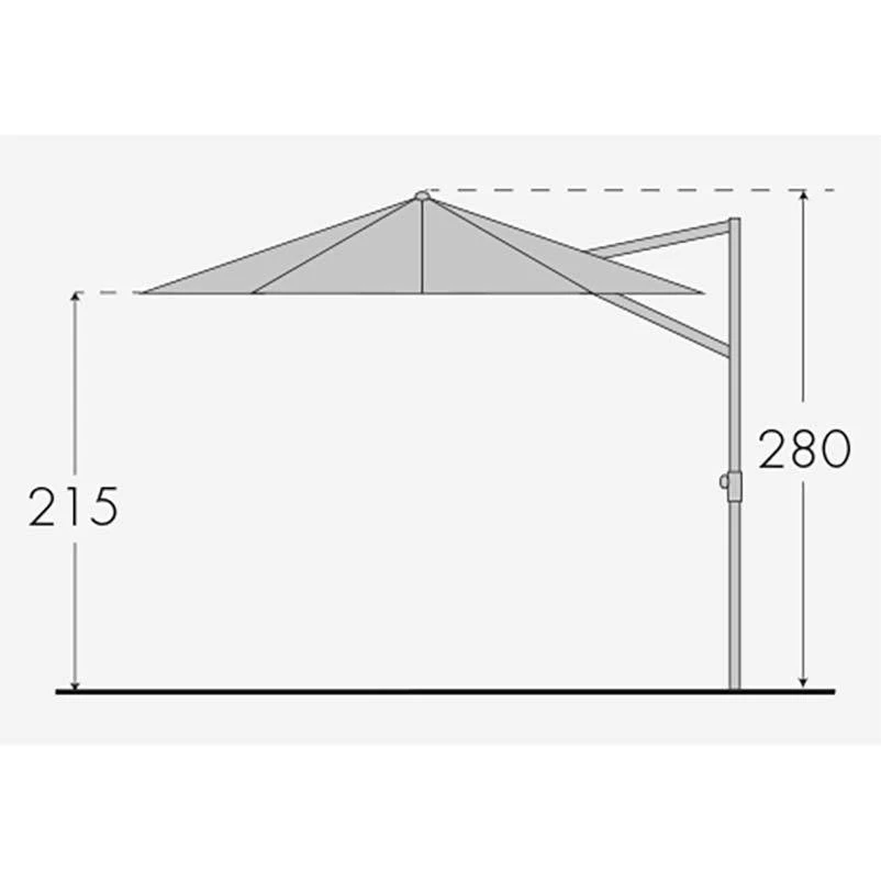 Doppler Pendelschirm 'Ravenna 400', Um 360° Drehbar, Ø 400 Cm, Natur 10 Doppler Pendelschirm 'Ravenna 400', Um 360° Drehbar, Ø 400 Cm, Natur – Bild 8