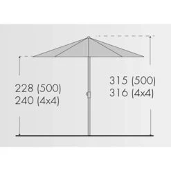Doppler Sonnenschirm 'Telestar', Ohne Volant, Ø 500 Cm 10 Doppler Sonnenschirm 'Telestar', Ohne Volant, Ø 500 Cm -Gartenmöbel Sonnenschirm Telestar 500 abmessung 67468